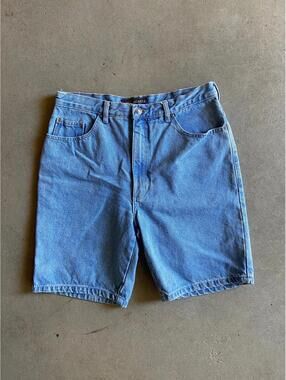 VTG Route 66 Relaxed Fit Light Wash Denim Shorts Sz 34